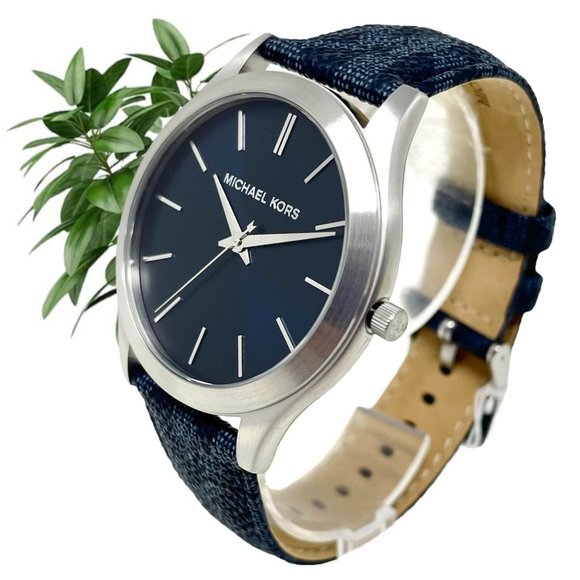 🔥🔥NWT ✅🔥MICHAEL KORS Men's Slim Runway Stainless Steel Quartz Watch MK8907 - Picture 6 of 7